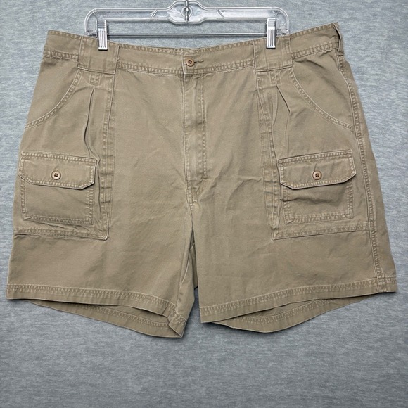 Cabelas 7 Pocket Hiking Cargo‎ Outdoors Elastic Waist Fishing ShortsW42 - Picture 1 of 6